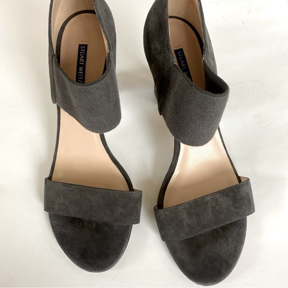 Stuart Weisman, gray suede shoes
